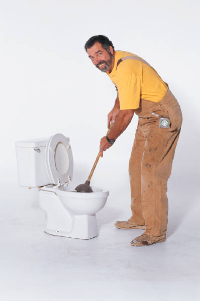 Plumber on job not focusing on web site marketing.